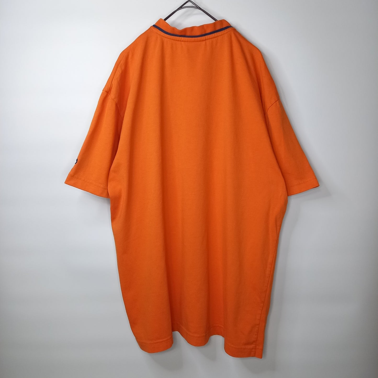NFL　クルーネック　フットボールTシャツ　ブロンコス　刺繍ロゴ　オレンジ　L