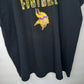 NFL　クルーネック　フットボールTシャツ　バイキングス　ビッグロゴプリント　黒