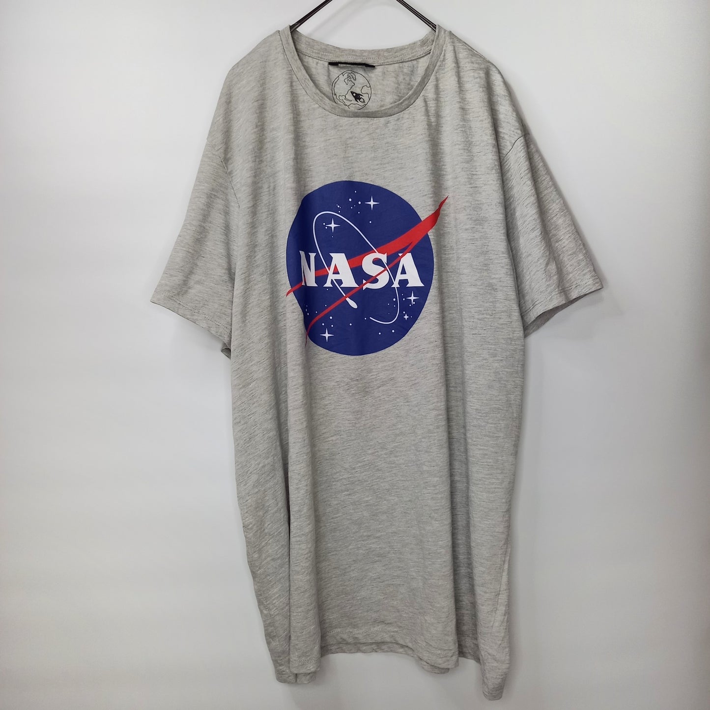 クルーネック　NASA Tシャツ　半袖　オーバーサイズ　グレー　XXL