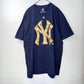 マジェスティック　ベースボールTシャツ　ヤンキース　ゲームシャツ　XL