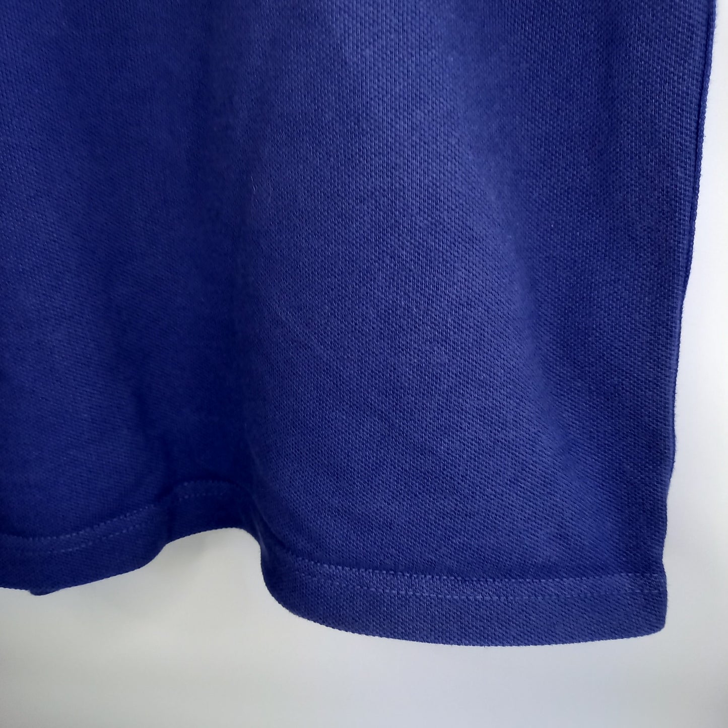 ナイキ × FCバルセロナ　ポロシャツ　半袖　刺繍ロゴ　スウォッシュ　紺　M