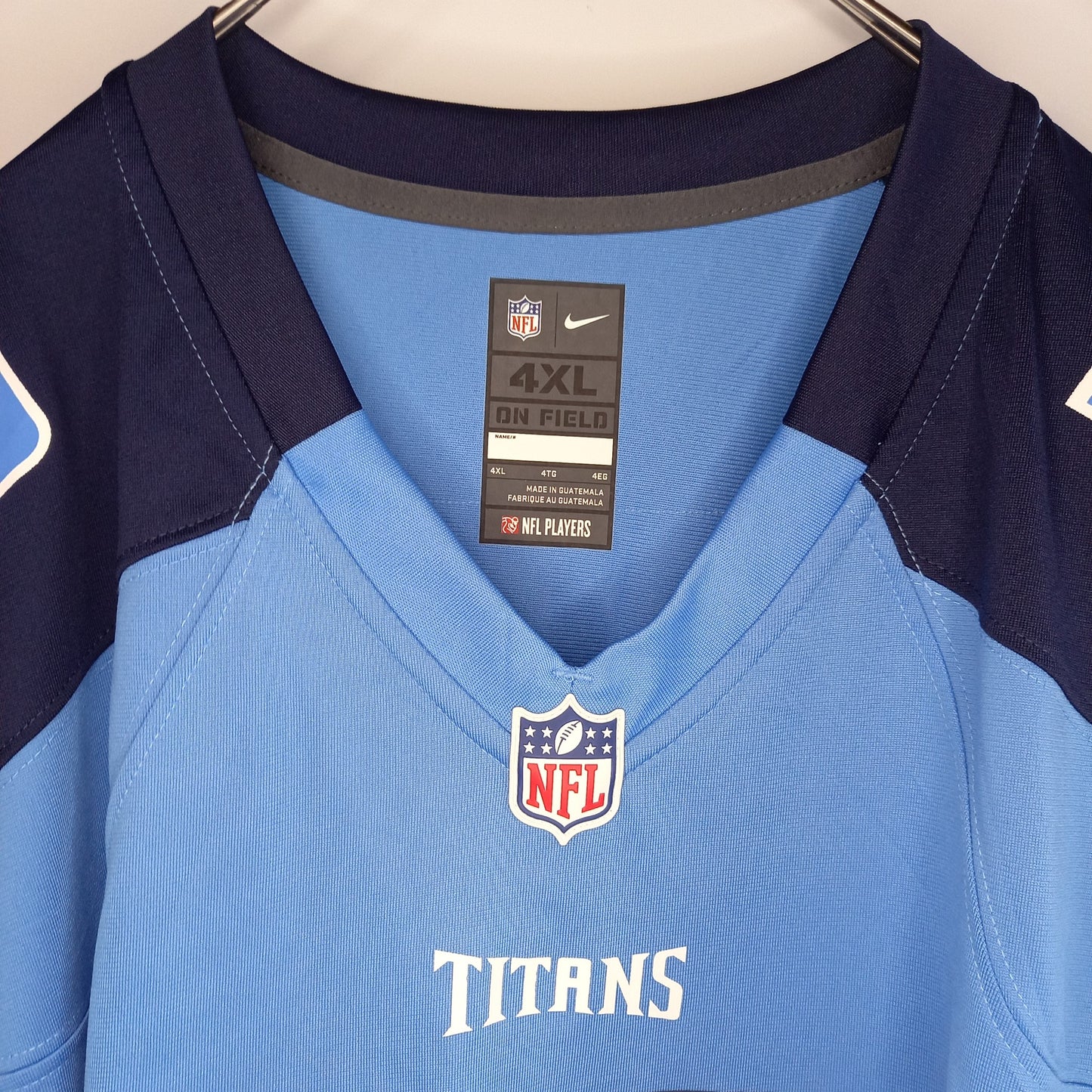 ナイキ × NFL　タイタンズ　フットボールシャツ　半袖　ゲームシャツ