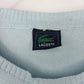 90s　ラコステ　クルーネック　アクリル　ニット　セーター　刺繍ロゴ　マルチ