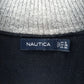 ノーティカ　ハーフジップ　コットン　ニット　セーター　オーバーサイズ　刺繍ロゴ