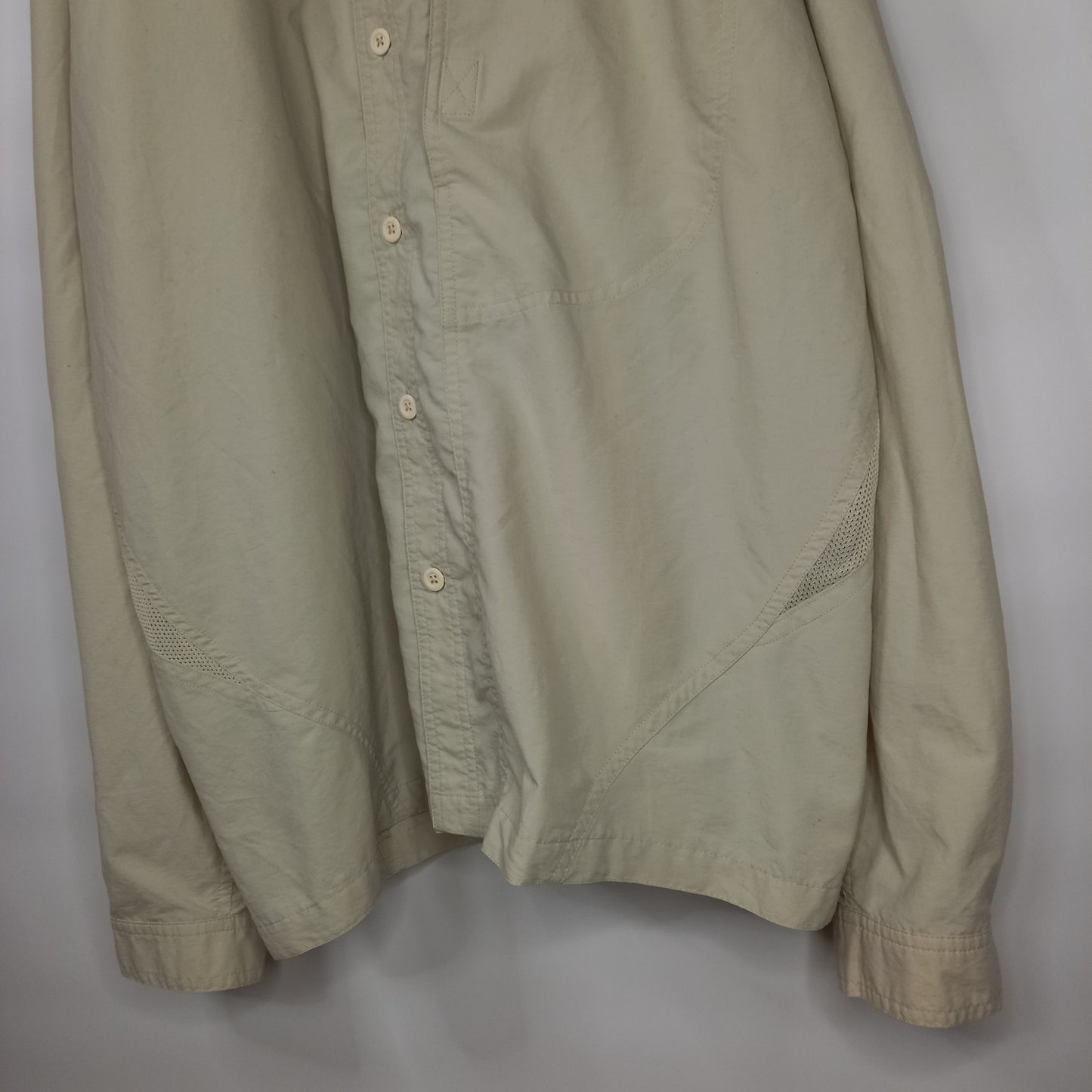 マウンテンハードウェア　メッシュ　ワークシャツ　長袖　オーバーサイズ　刺繍　XL