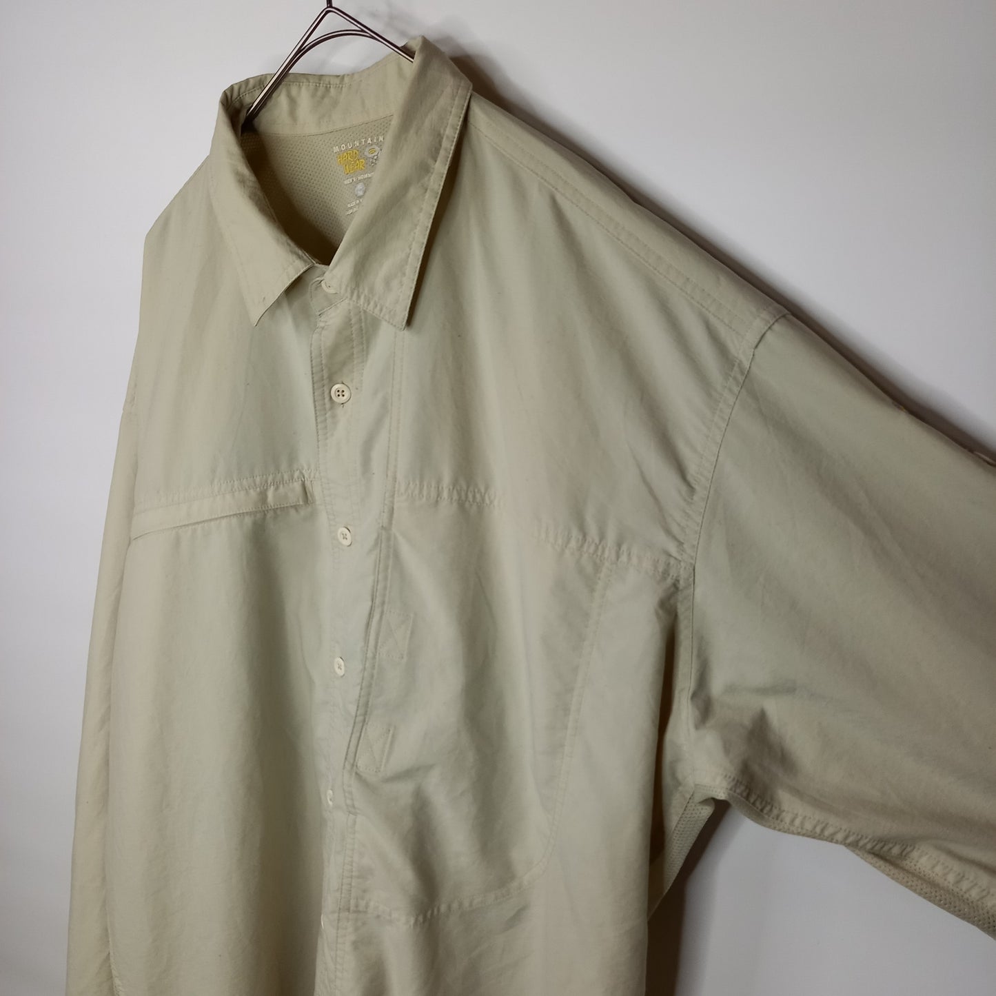 マウンテンハードウェア　メッシュ　ワークシャツ　長袖　オーバーサイズ　刺繍　XL