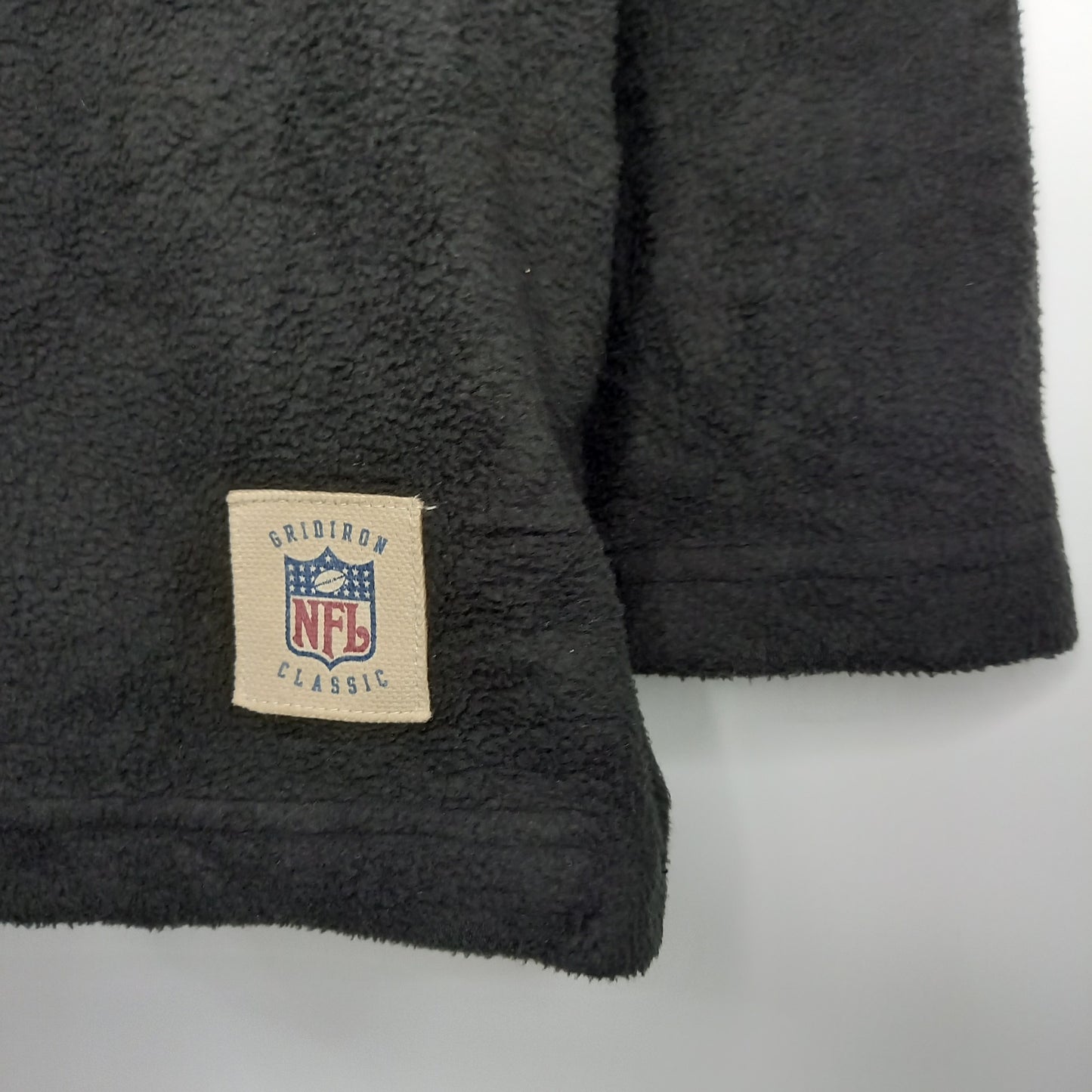90s　NFL　ハーフジップ　フリース　アノラック　パンサーズ　刺繍ロゴ　裏起毛