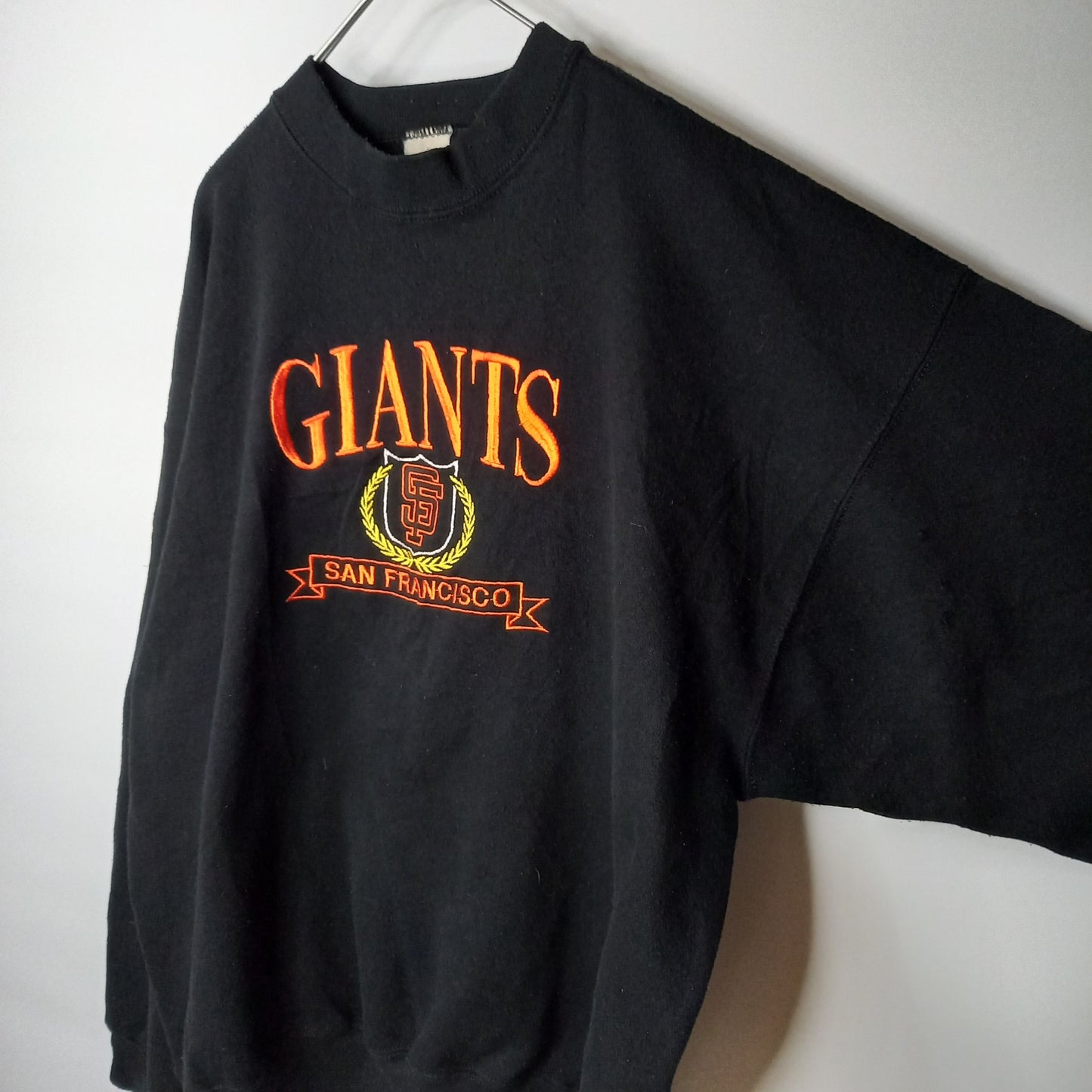 90s　アメリカ製　MLB　スウェット　トレーナー　ジャイアンツ　裏起毛　刺繍