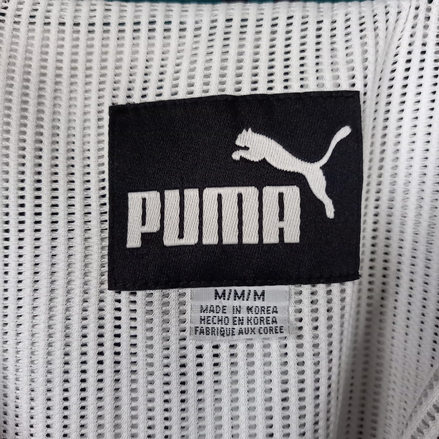 90s　puma × NFL　ナイロンジャケット　刺繍ロゴ　イーグルス　黒　M