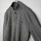 90s　ラルフローレン　ハーフジップ　シルクニット　ケーブル編み　刺繍　灰色　M