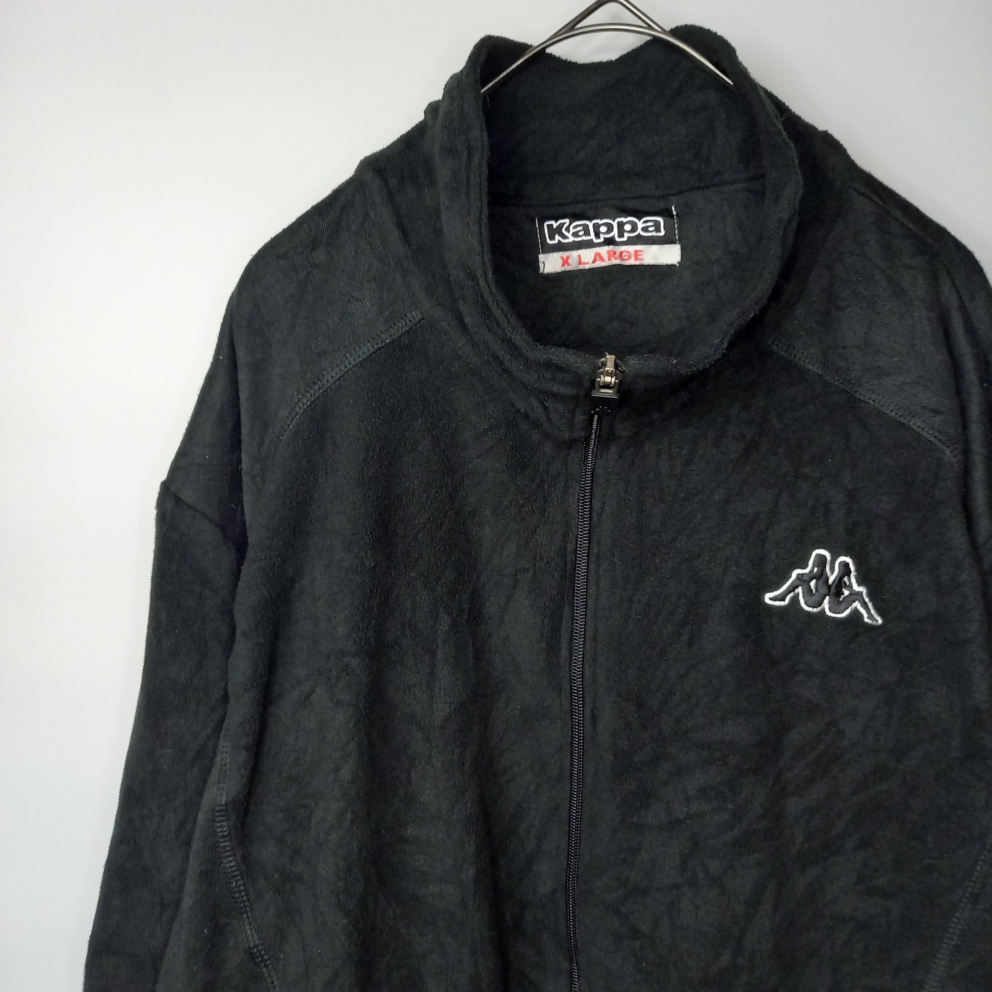 USA規格コロンビアフリースジャケット刺繍ロゴジップアップブルゾン黒 