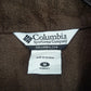 コロンビア　ジップアップ　フリース　ジャケット　ブルゾン　刺繍ロゴ　ブラウン　M