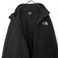 ノースフェイス　フリースジャケット　ブルゾン　裏起毛　ボア　刺繍　ブラック　XL