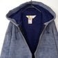 90s　アメリカ製　カーハート　パーカー　ジャケット　裏起毛　フリース　グレー　ブルー　M