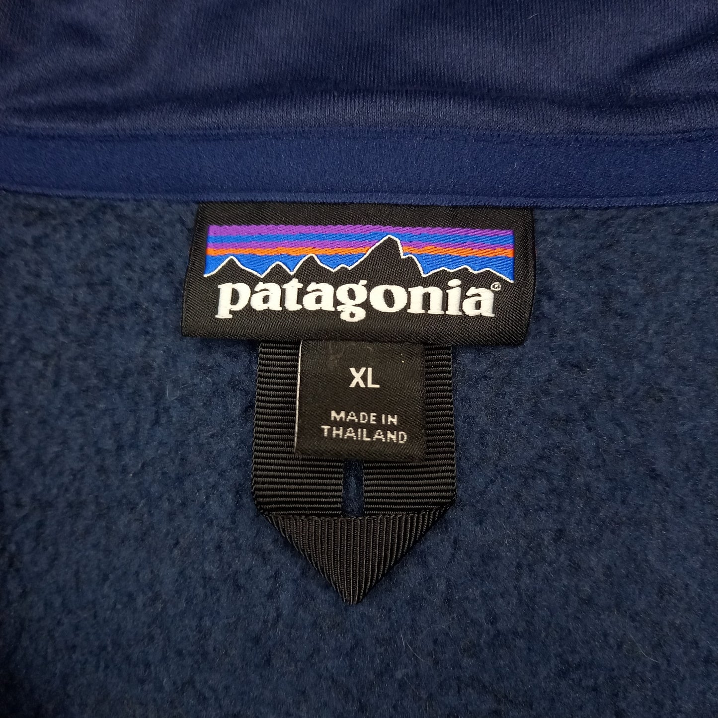 パタゴニア　ベターセーター　フリース　裏起毛　廃盤　刺繍　企業ロゴ　ネイビー　XL