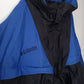 90s　コロンビア　ナイロンジャケット　パーカー　刺繍　ブラック　ブルー　3XL