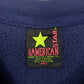 90s　ALL AMERICAN STAR　クルーネック　スウェット　トレーナー　刺繍ロゴ　太アーム　ネイビー　L