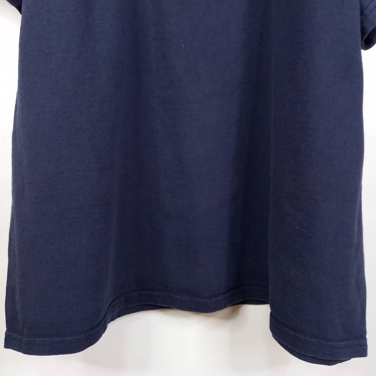 MLB　リー　スポーツ　Tシャツ　半袖　刺繍ロゴ　ゲームシャツ　ネイビー　XL