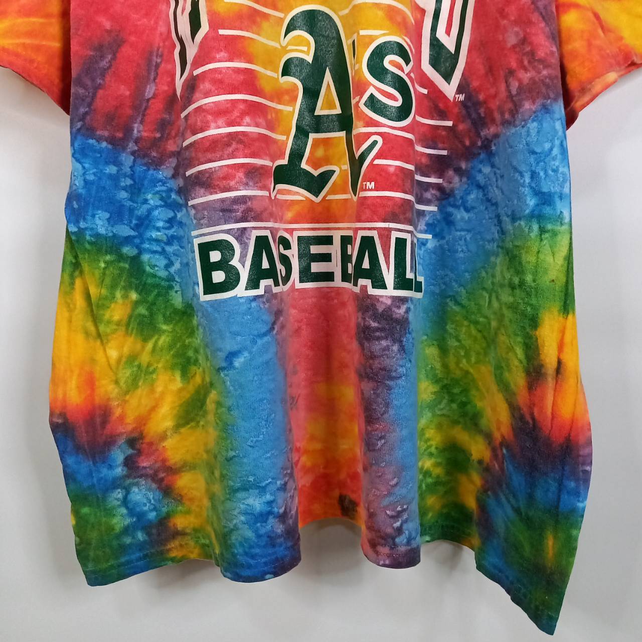 MLB　プリント　Tシャツ　半袖　ゲームシャツ　ベースボール　タイダイ　XL