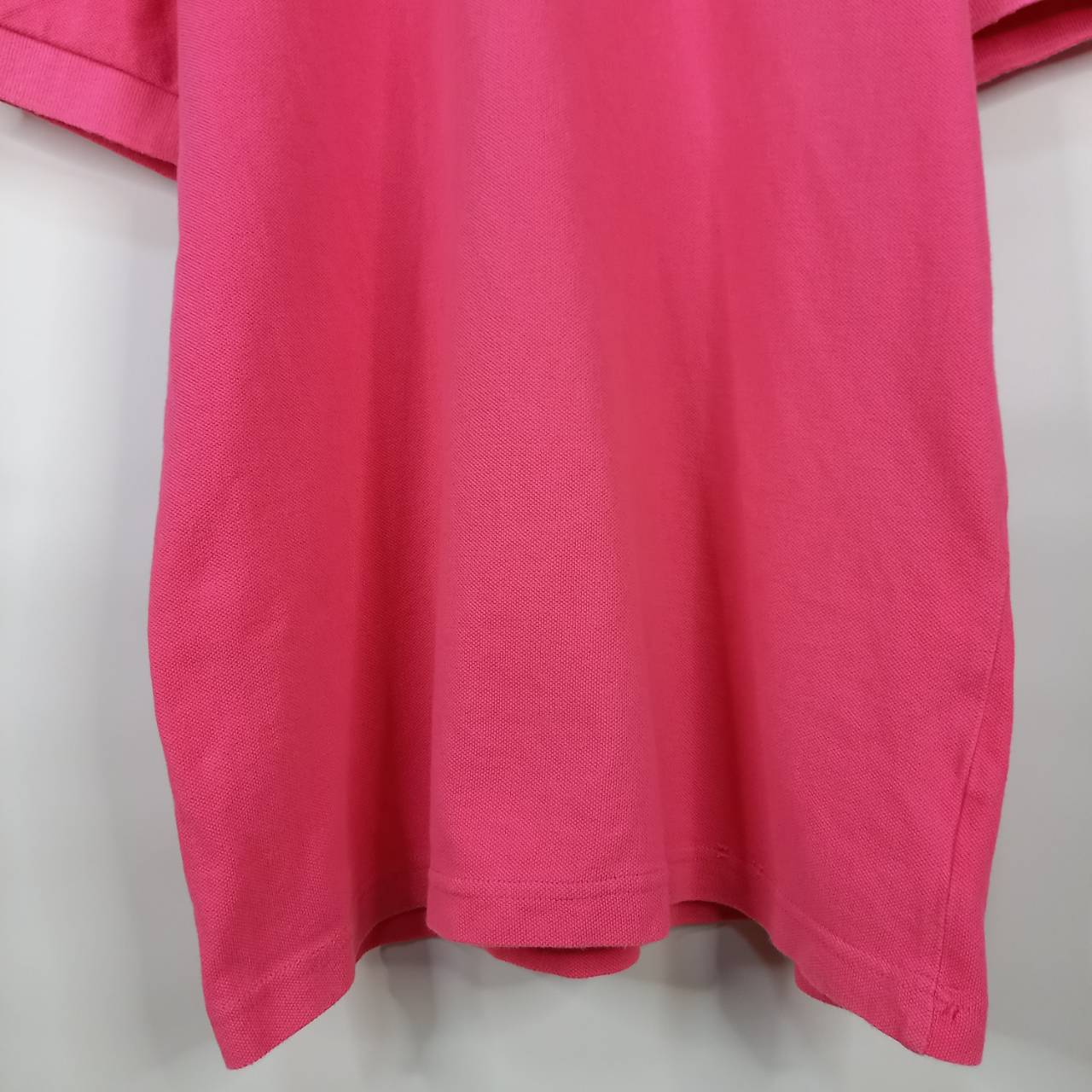 フレンチ　ラコステ　ポロシャツ　半袖　フレラコ　刺繍ロゴ　シェル　ピンク　5