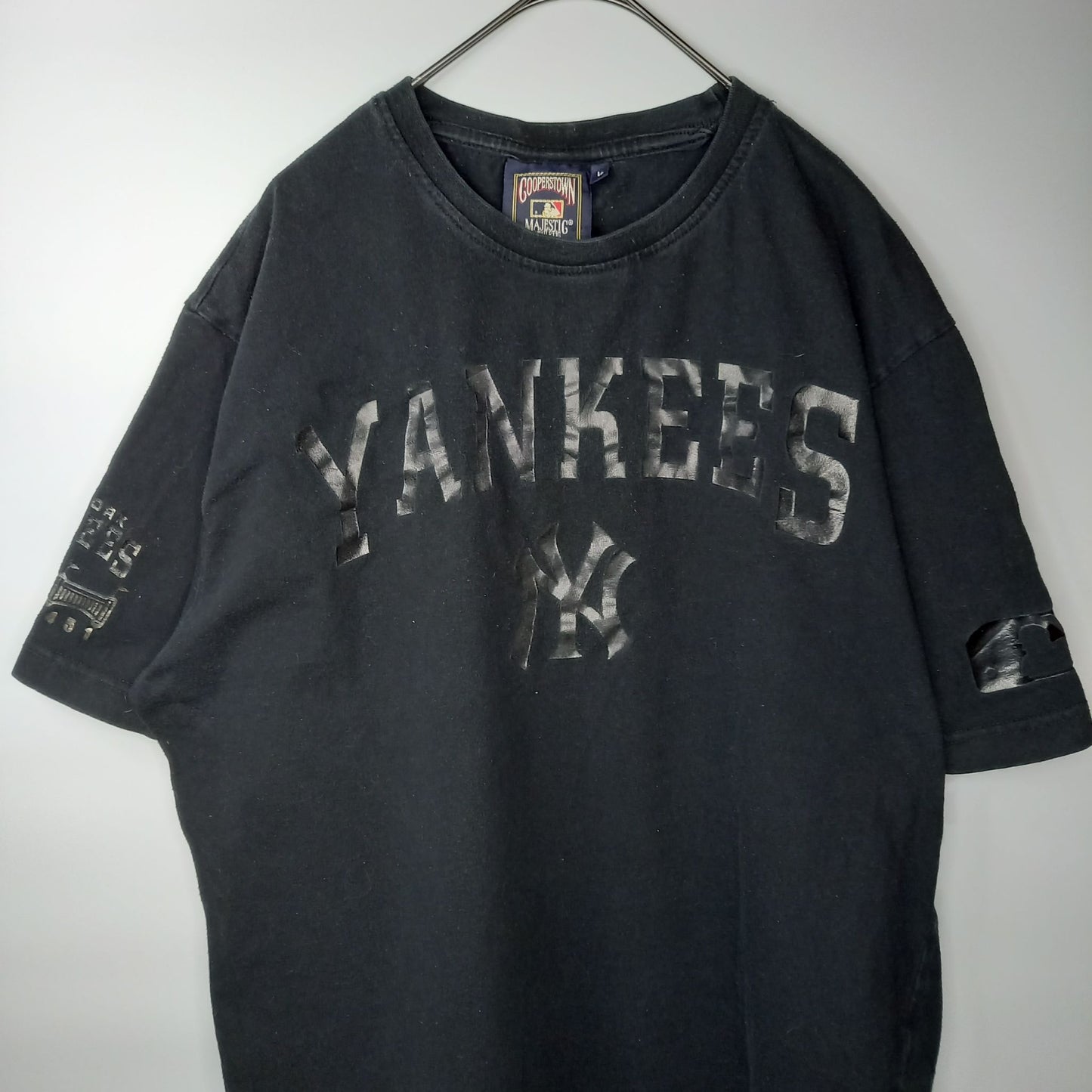 マジェスティック　Tシャツ　ヤンキース　MLB　ポルトガル製　L