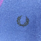 フレッドペリー　Vネック　メリノウール　ニット　刺繍　イタリア製　ユーロ古着　S