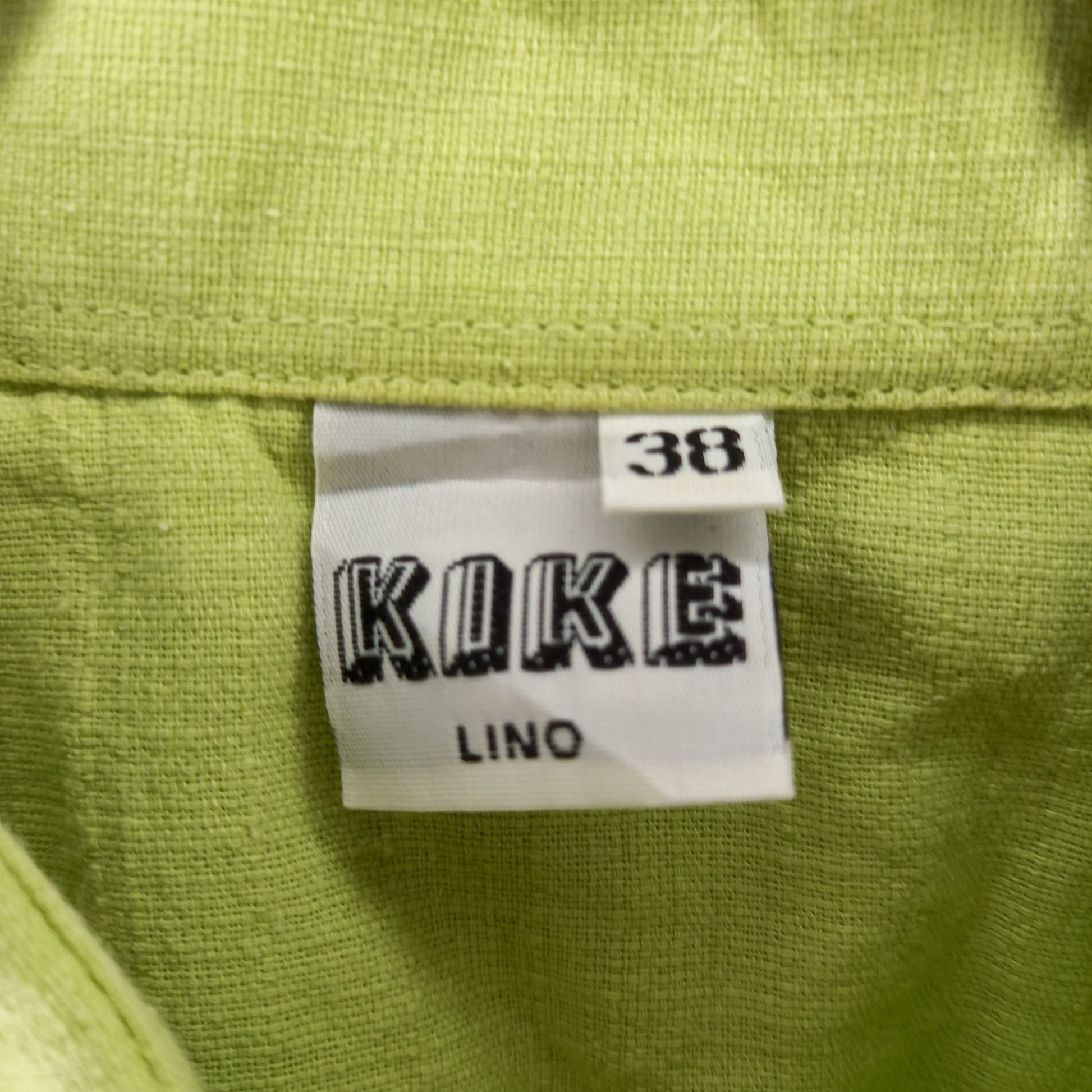 KIKE　ヴィンテージ　キューバシャツ　半袖　ペールグリーン　ユーロ　38