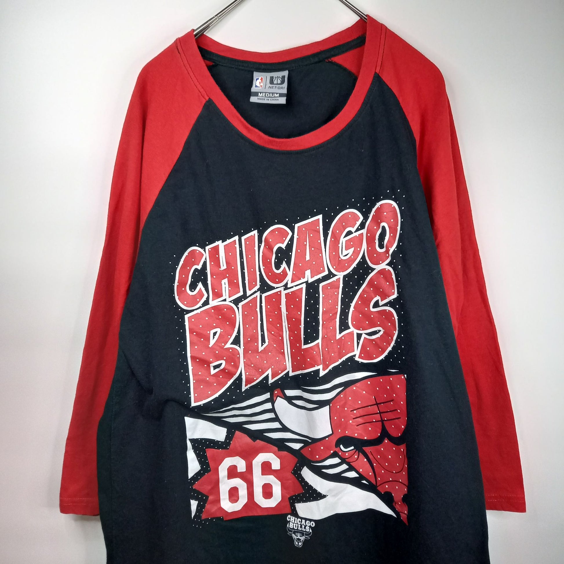 CHICAGO BULLS ラグランTシャツ 7分袖 NBA 黒 赤 M – RAYBRUMBY 公式ストア