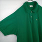 ラコステ　ポロシャツ　半袖　刺繍ロゴ　シェルボタン　オーバーサイズ　グリーン　8