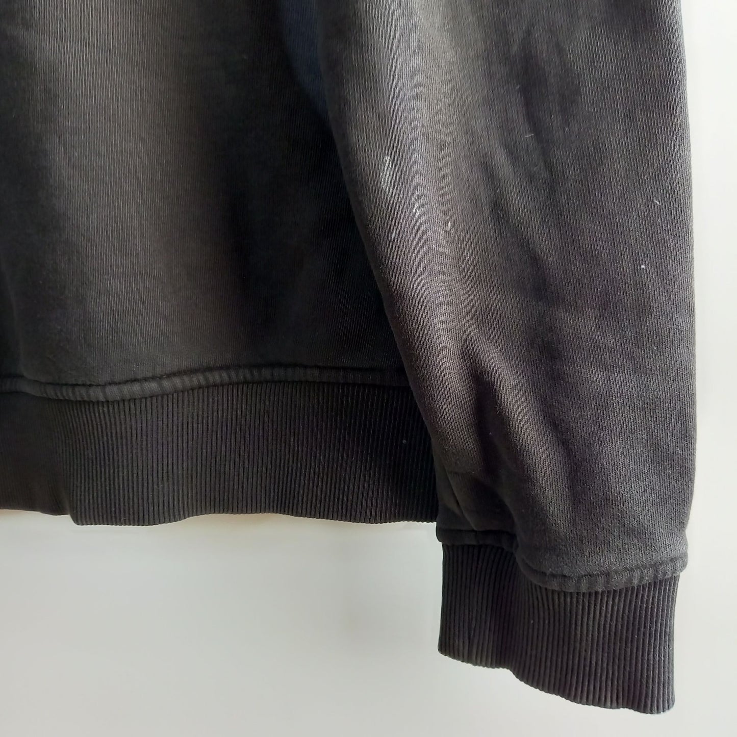 ノースフェイス　プルオーバー　スウェット　フーディー　ビッグロゴ　刺繍　黒　XL