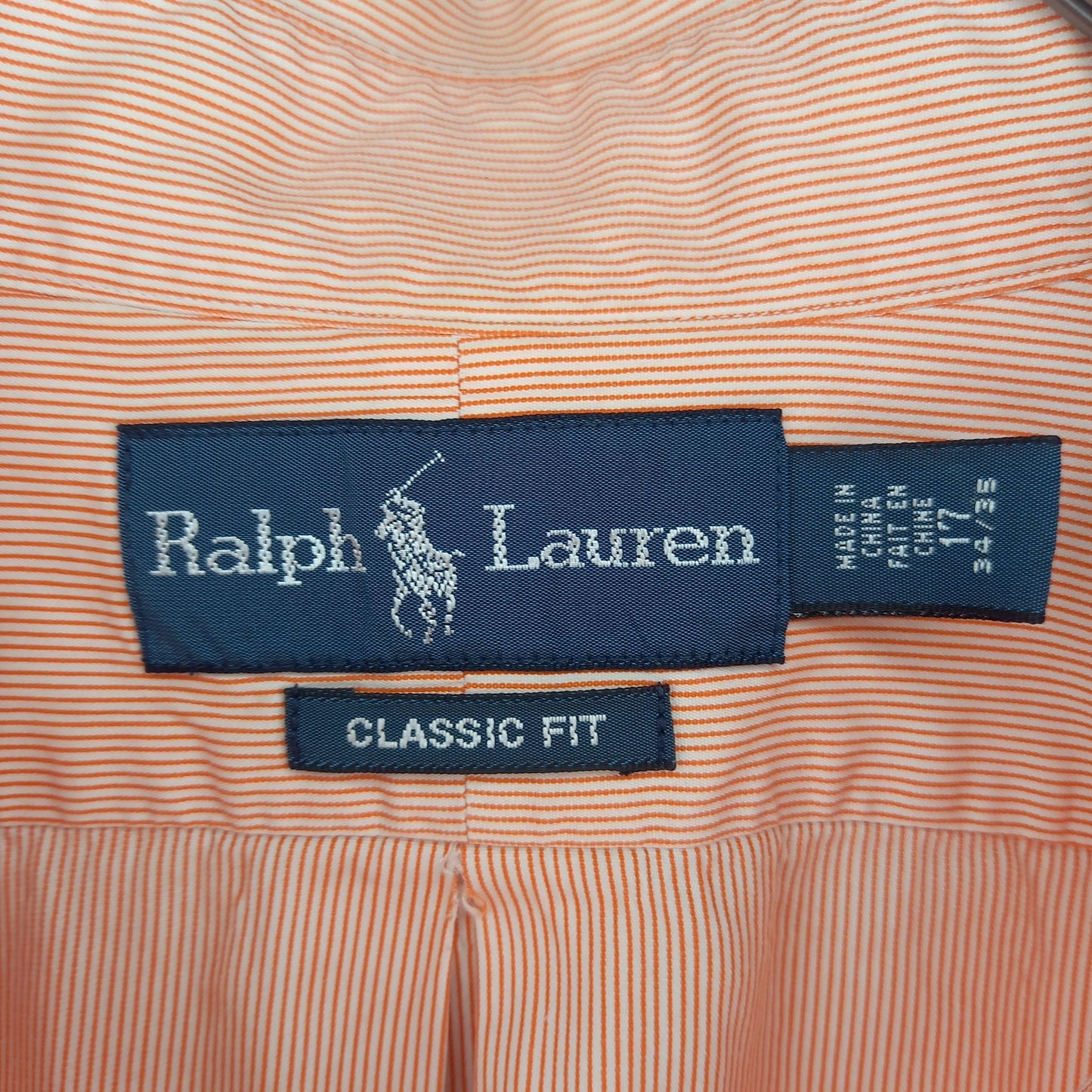 ラルフローレン　BDシャツ　長袖　刺繍ロゴ　オーバーサイズ　ストライプ　17