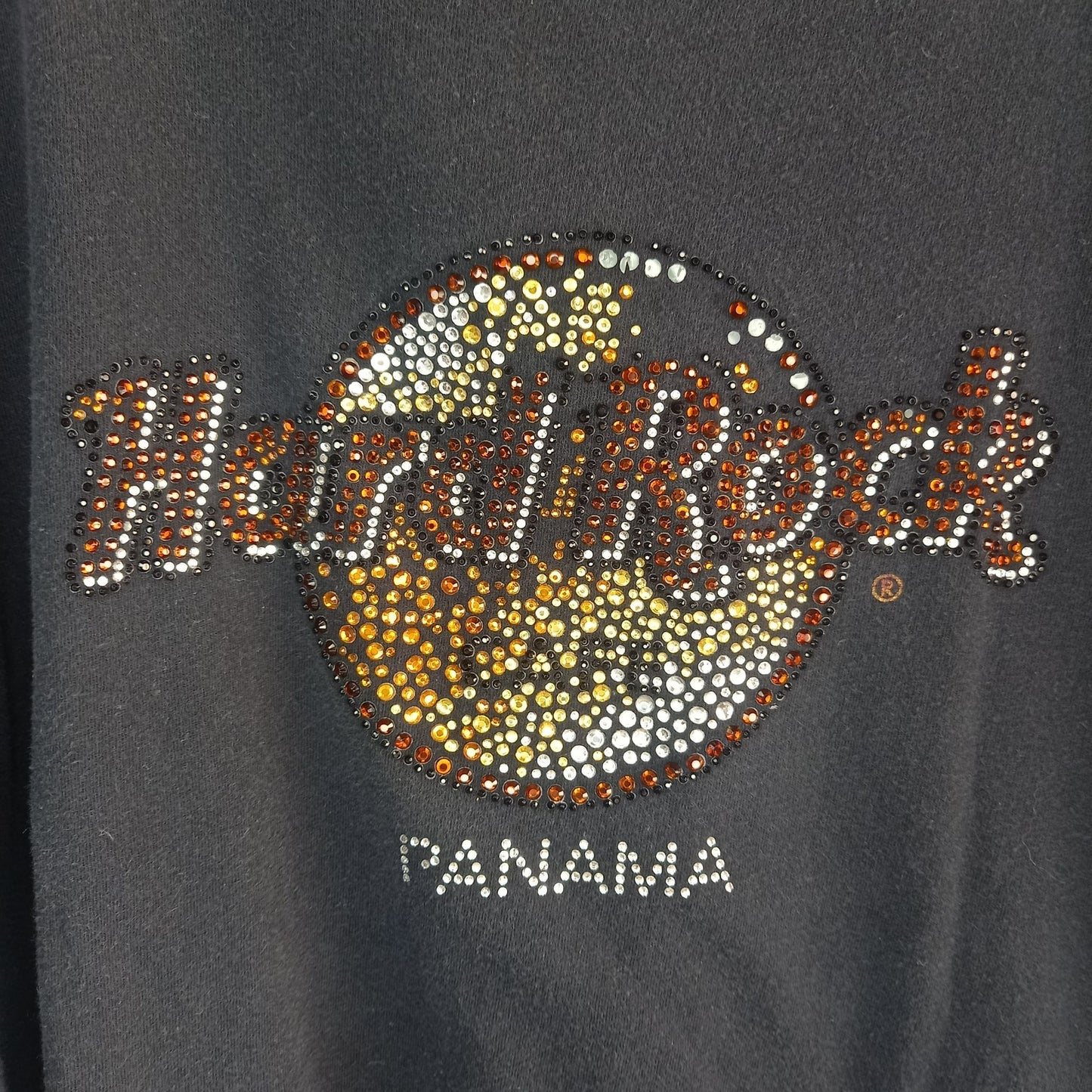 HARD ROCK CAFE　クルーネック　Tシャツ　半袖　スタッズ　黒　XL