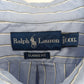 ラルフローレン　コットン　BDシャツ　ストライプ　オーバーサイズ　刺繍ロゴ