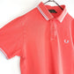 イタリア製　フレッドペリー　ポロシャツ　半袖　ユーロ古着　ピンク
