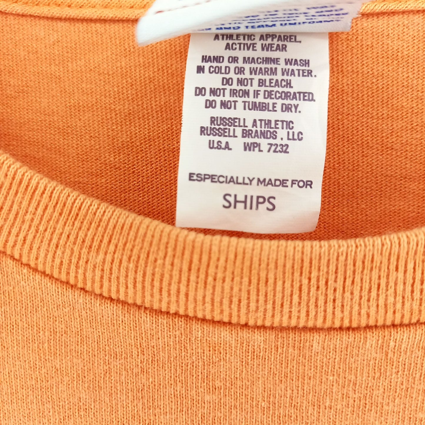 ラッセルアスレチック　SHIPS　クルーネック　ポケットTシャツ　半袖　刺繍ロゴ