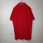 日本製　フレッドペリー　ポロシャツ　半袖　ヒットユニオン　刺繍ロゴ　赤　M
